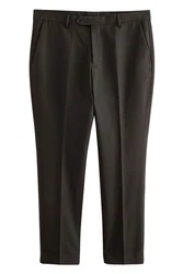 Next Anzughose Slim Fit mit Struktur (1-tlg) Khaki/Dunkelbraun/Braun/Grau/Dunkelgrün