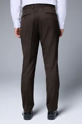 Next Anzughose Slim Fit mit Struktur (1-tlg) Khaki/Dunkelbraun/Braun/Grau/Dunkelgrün