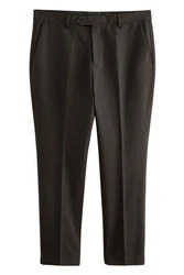 Next Anzughose Slim Fit mit Struktur (1-tlg) Khaki/Dunkelbraun/Braun/Grau/Dunkelgrün