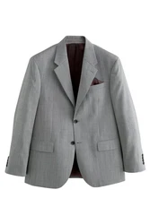 Next Sakko Nova Fides Regular Fit Signature Sakko Grau/Hellgrau