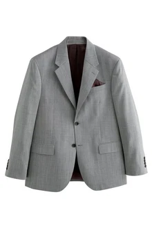 Next Sakko Nova Fides Regular Fit Signature Sakko Grau/Hellgrau