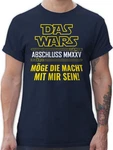 Shirtracer T-Shirt Das Wars Abschluss 2024 Dunkelblau/Blau/Grau/Hellblau