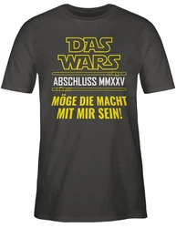 Shirtracer T-Shirt Das Wars Abschluss 2024 Grün/Dunkelgrün/Grau