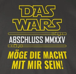 Shirtracer T-Shirt Das Wars Abschluss 2024 Grün/Dunkelgrün/Grau
