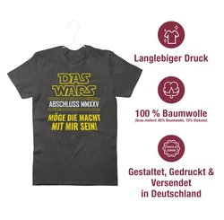 Shirtracer T-Shirt Das Wars Abschluss 2024 Grün/Dunkelgrün/Grau