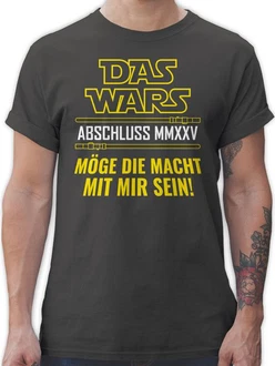 Shirtracer T-Shirt Das Wars Abschluss 2024 Grün/Dunkelgrün/Grau