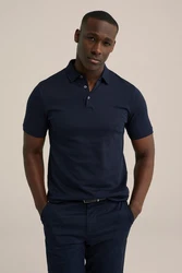 WE Fashion Poloshirt Dunkelblau