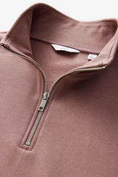 Next Jersey-Sweatshirt mit Reißverschlusskragen 