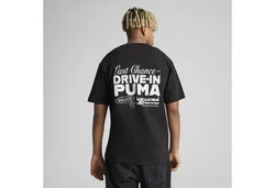 PUMA T-Shirt GRAPHICS Drive-In Relaxed T-Shirt Herren Schwarz