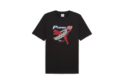 PUMA T-Shirt GRAPHICS Moto Herren Rot/Schwarz/Lila/Grau
