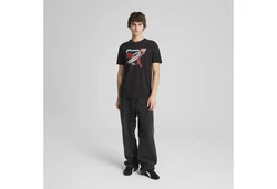 PUMA T-Shirt GRAPHICS Moto Herren Rot/Schwarz/Lila/Grau