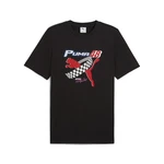 PUMA T-Shirt GRAPHICS Moto Herren Rot/Schwarz/Lila/Grau
