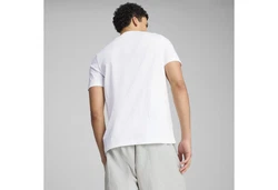 PUMA T-Shirt GRAPHICS Moto Herren Weiß