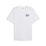 PUMA T-Shirt GRAPHICS Moto Relaxed Herren Weiß/Dunkelblau
