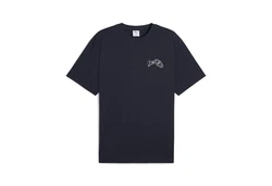 PUMA T-Shirt GRAPHICS Hotel Relaxed Herren Dunkelblau
