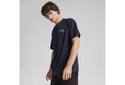 PUMA T-Shirt GRAPHICS Hotel Relaxed Herren Dunkelblau