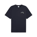 PUMA T-Shirt GRAPHICS Hotel Relaxed Herren Dunkelblau