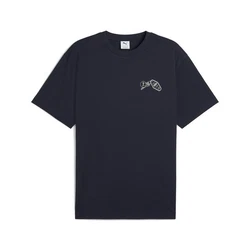 PUMA T-Shirt GRAPHICS Hotel Relaxed Herren Dunkelblau