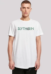 F4NT4STIC T-Shirt Harry Potter Slytherin Text Print Grün/Weiß/Lila/Hellgrün
