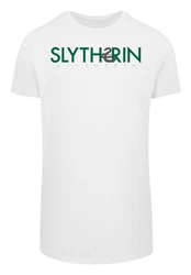 F4NT4STIC T-Shirt Harry Potter Slytherin Text Print Grün/Weiß/Lila/Hellgrün