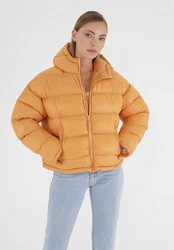 freshlions Steppjacke Tara Orange/Gelb/Braun