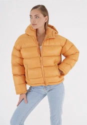 freshlions Steppjacke Tara Orange/Gelb/Braun