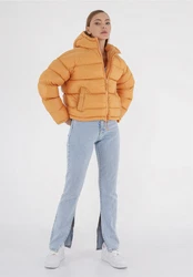 freshlions Steppjacke Tara Orange/Gelb/Braun