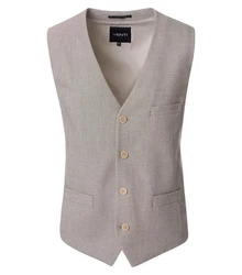 VENTI Weste Beige/Khaki/Braun/Grau