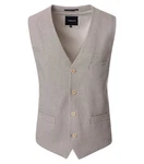 VENTI Weste Beige/Khaki/Braun/Grau