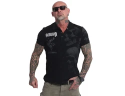 YAKUZA Poloshirt Skull Awakening Rot/Schwarz/Dunkelblau/Braun/Grau