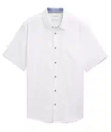 Kurzarmhemd COTTON LINEN SHIRT (1-tlg)