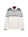 TOM TAILOR Troyer Strickpullover Weiß/Creme/Bordeaux/Beige