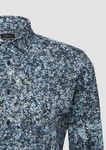 s.Oliver BLACK LABEL Langarmhemd Tailored Fit Blau/Grau/Gelb
