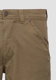 Bermudas Baumwoll-Bermuda aus Canvas mit Naht-Details Waschung