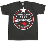 TOP GUN T-Shirt School Vintage Dunkelblau/Rot
