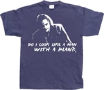 Batman T-Shirt Do I Look Like A Man With A Plan Dunkelblau/Lila/Hellblau