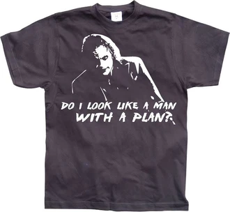 Batman T-Shirt Do I Look Like A Man With A Plan Braun/Schwarz