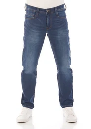 Tapered-fit-Jeans Herren Jeanshose Real X Oregon Tapered K Slim Fit Denim Hose mit Stretch