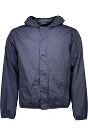 Outdoorjacke Herren-Sportjacke Blau mit Kapuze und Reiverschluss, Funktionstasche