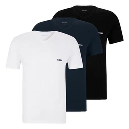 Unterziehshirt Classic T-Shirt (3-St) mit fein geripptem V-Ausschnitt