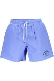 Badeshorts Herren Badeshorts Blau: Mittellang, Elastikbund, Bio-Fasern