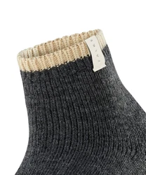 FALKE Kurzsocken Cosy Plush Schwarz/Dunkelgrau