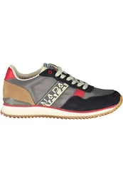 Sneaker Graue Herrensneaker mit Kontrastdetails