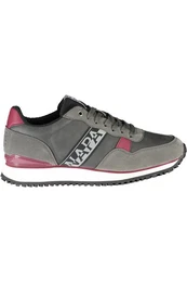 Sneaker Graue Herrensportschuhe mit Kontrastdetails und