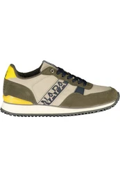 Sneaker Elegante Beige Herrensneaker mit Kontrastdetails