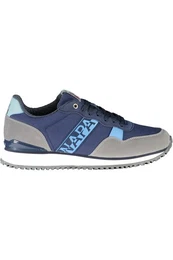Sneaker Herren Sportschuhe in Blau mit Kontrastdetails und