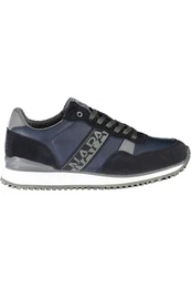 Sneaker Herren Sportschuhe Blau mit Kontrastdetails und