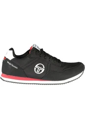 Sneaker Eleganter Herrensportschuh Schwarz mit Kontrasten