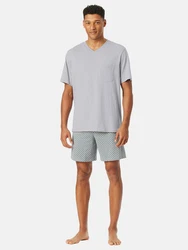 Schiesser Pyjama V-Ausschnitt Comfort Essentials (2 tlg) 