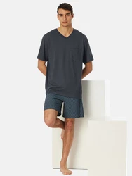 Schiesser Pyjama V-Ausschnitt Comfort Essentials (2 tlg) 